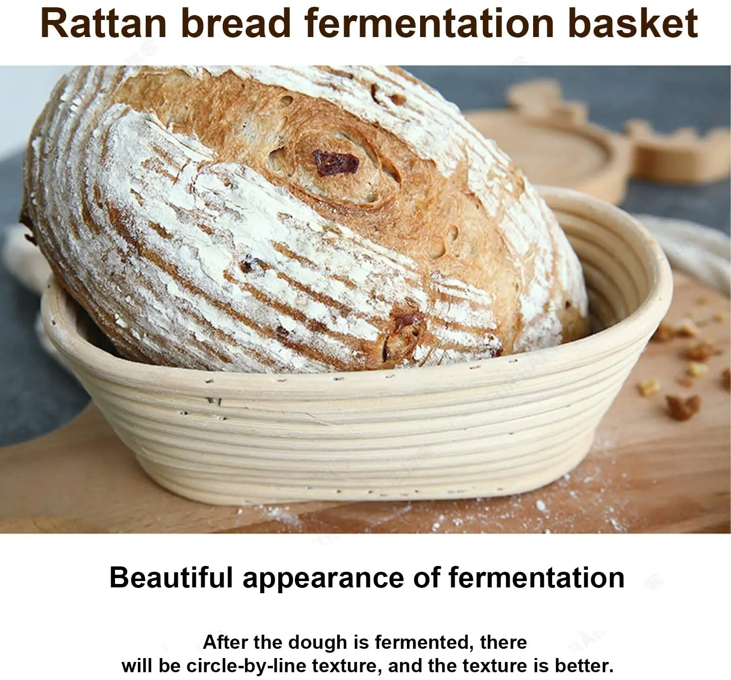 Wholesale Bread Making Baking Oval Rattan Bread Proofing