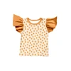 Apricot Watercolor Polka Dot