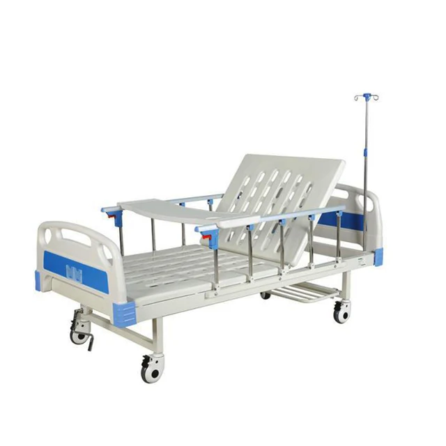 New Customization Single crank Back lifting adjustable Movable manual hospital bed