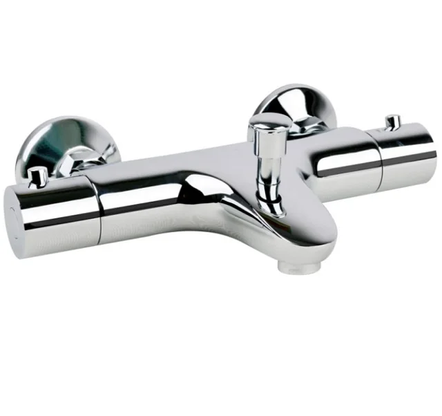 Chromed Finish Thermostatic Bathtub  Shower Faucet Mixer Deck-mounted Temperature Constant bath tub Thermostatic Mixing Valve factory