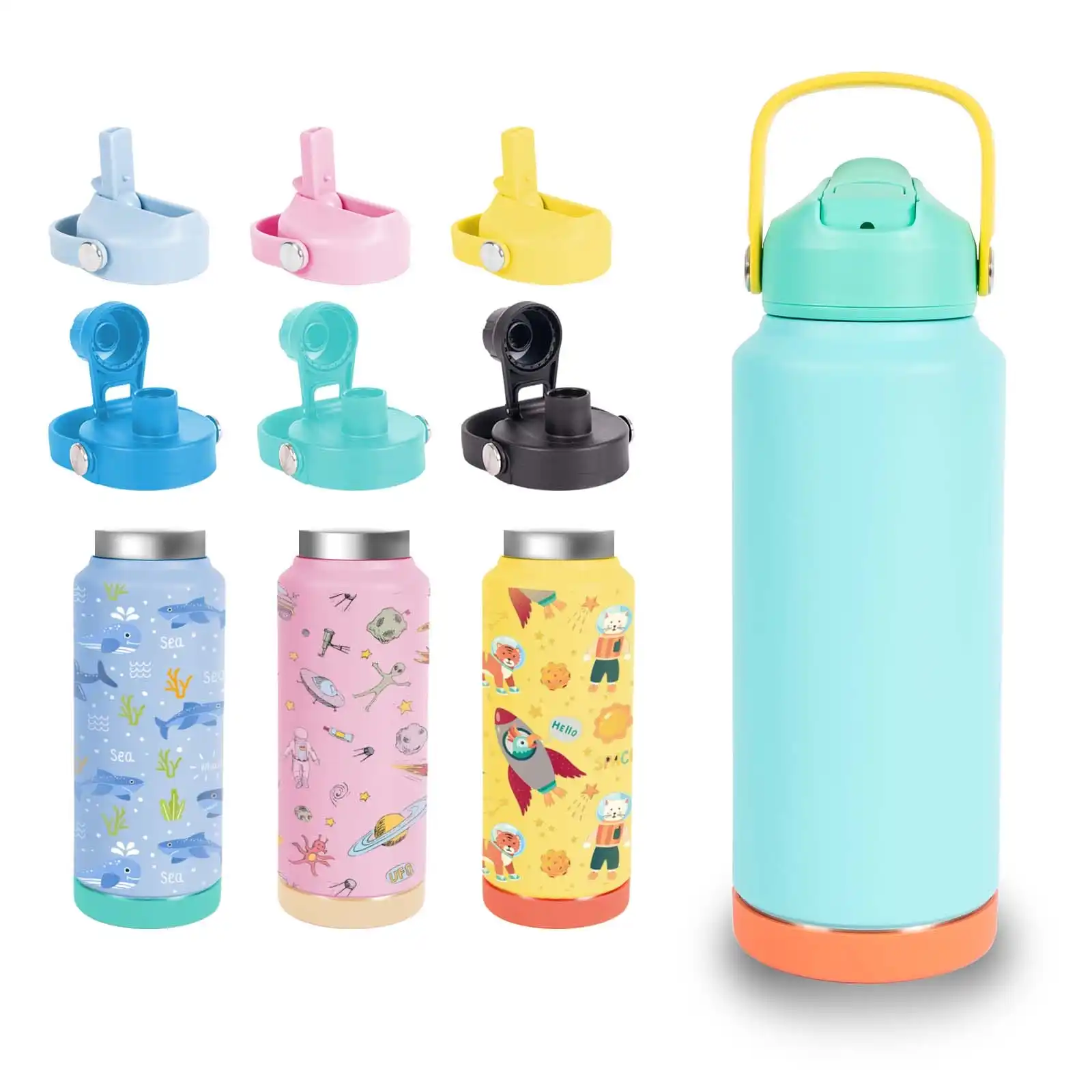 Eco-FriendlyThermos Metal Drink Bottle Stainless Steel Water Bottle termos water bottle 2l supplier