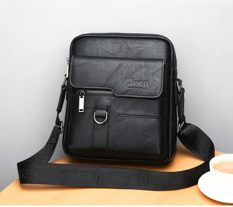 Wholesale Men Retro Crossbody Bags Pu Leather Sling Bag Custom Brand ...