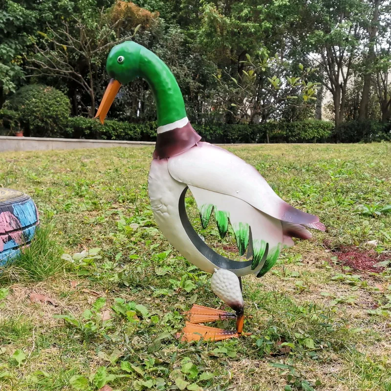 Outdoor Decoration Metal Duck Cast Iron Garden Statues