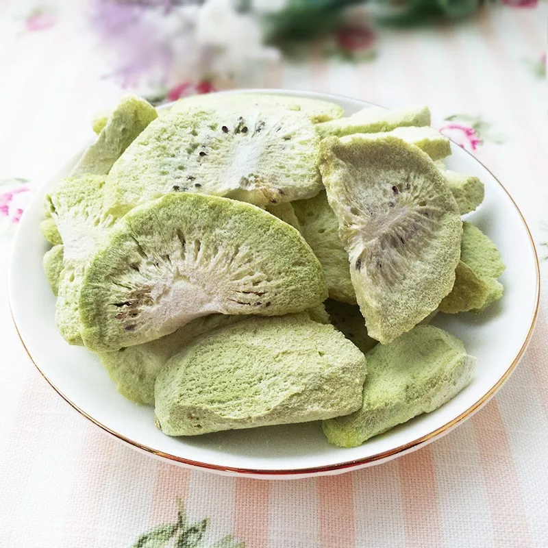 Fatias de Kiwi Liofilizadas de Alta Qualidade, Lanches sem Aditivos, Fatias em Embalagem a Vácuo FD, Embalagem em Bulk