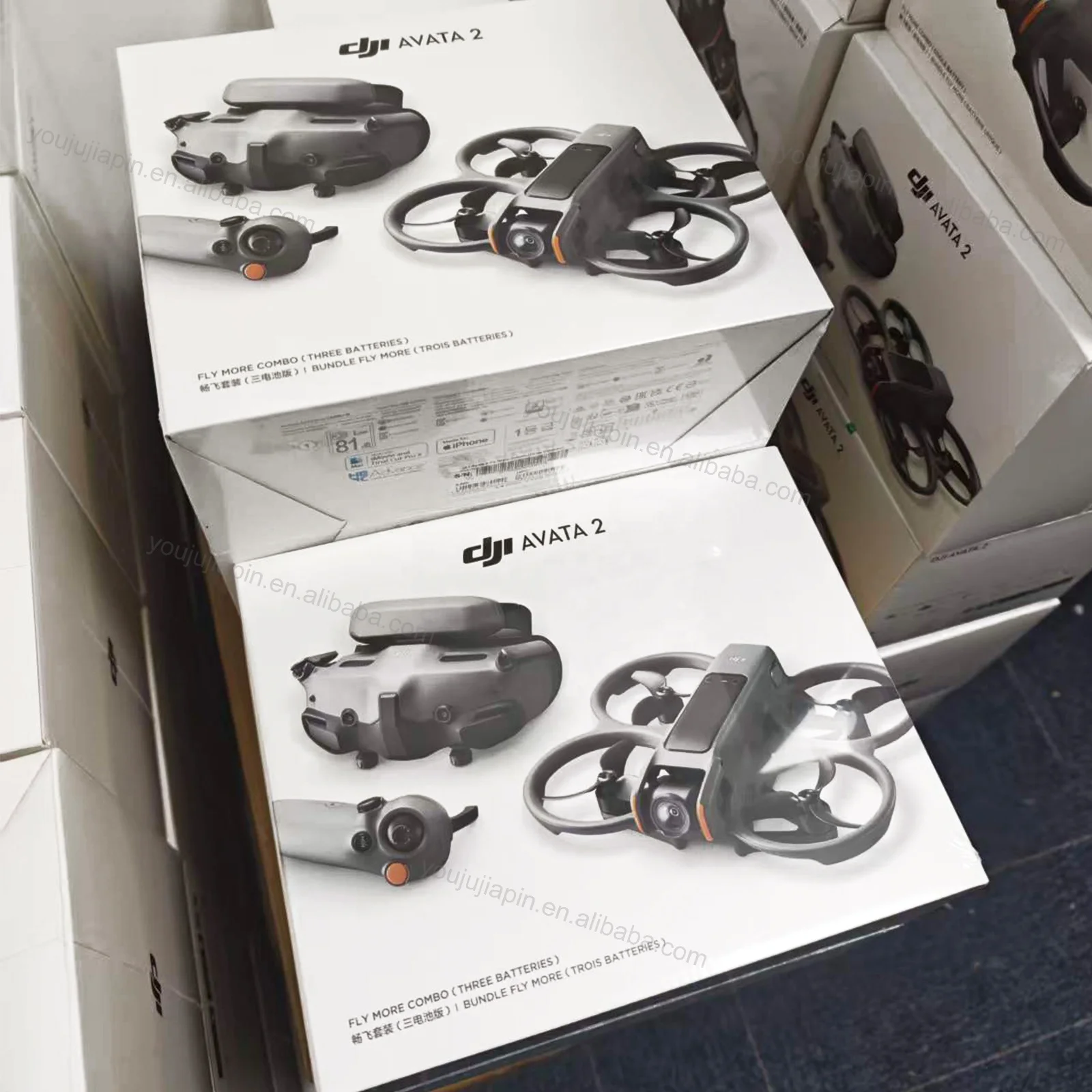 DJI Avata 2 Fly More コンボ（バッテリー3個）双眼魚眼視覚測位FPV 