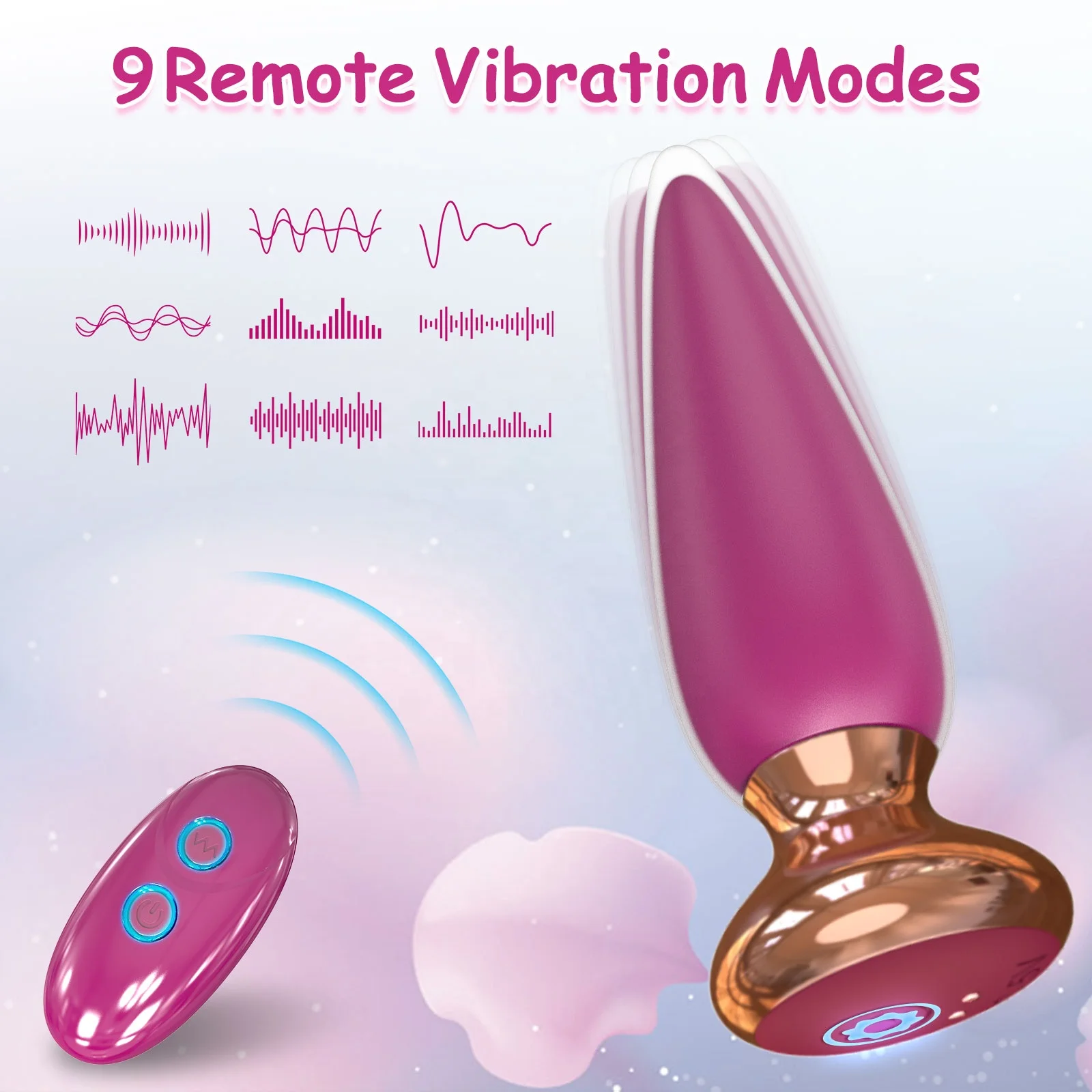 App Remote Control Silicone Butt Plug Vibrating Ball Anal Plug Waterproof Rechargeable Anal Vibrator Sex Toys Prostate Massager