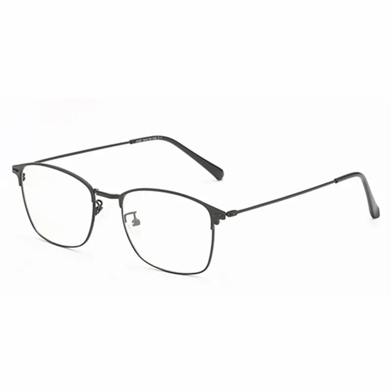 DLO9187 photochromical sunglasses vintage rectangle shape metal frame anti-blue light glasses color change eyeglasses
