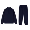 Navy half zip Joggers Set