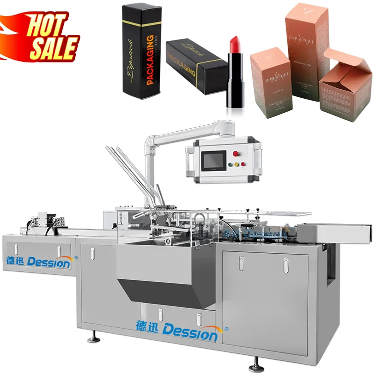 Automatic Cosmetic Box Cartoning Machine Cosmetic Jar Paper Carton Packing Machine Lipstick Serum Tube Box Packing Machine