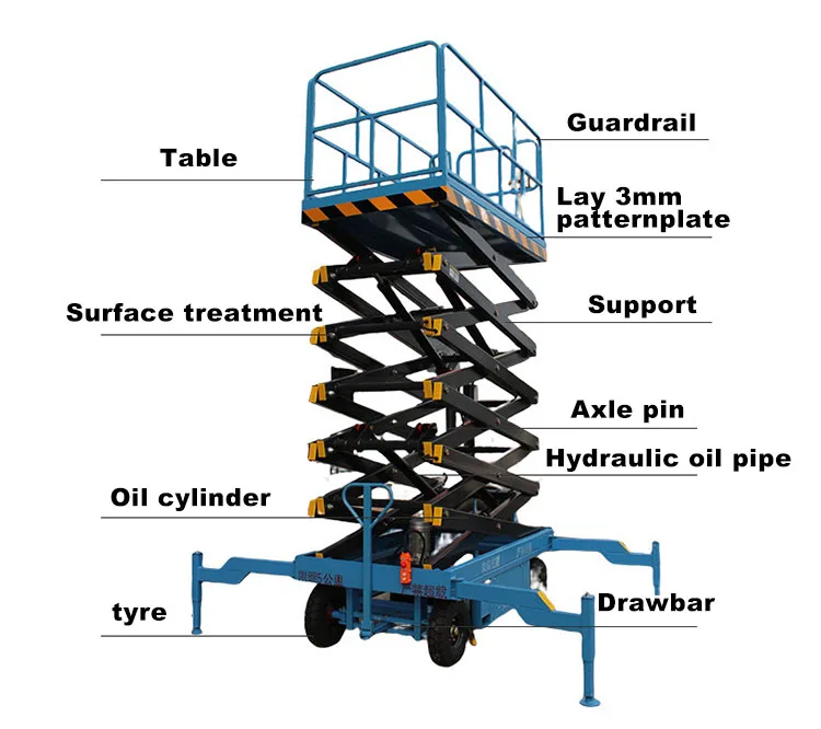 Mini Lifting Platform Tracked Electric Hydraulic Scissor Lift Table ...