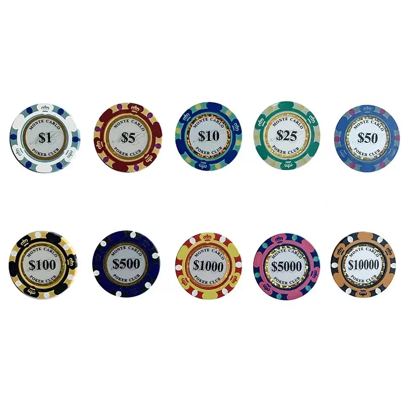 Professional Casino 300 Set Custom Clay Poker Chips With Poker Chip