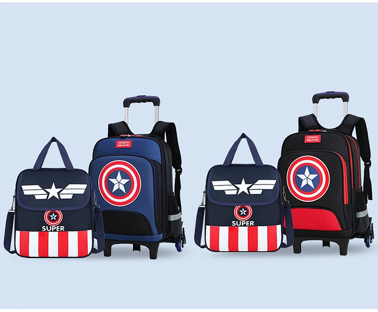 Waterproof Nylon School Bags Casual Backpack Set for Student Kit Student School Bag Backpack Boys Schoolbag Set