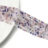 Cuentas cuadradas de cristal de 2 mm en colores mixtos - Serie Azul Profundo-Púrpura