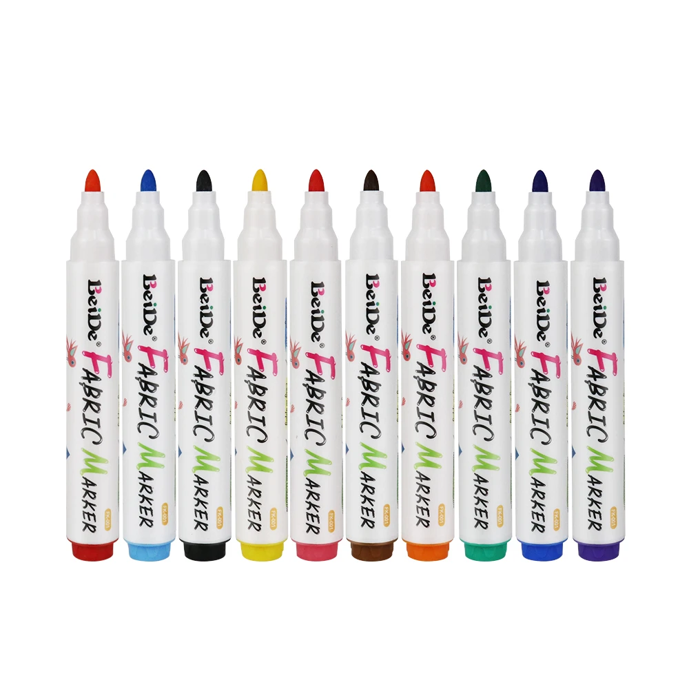20 Fabric Markers Pens Set - Non Toxic, Indelible & Permanent, Fine Point
