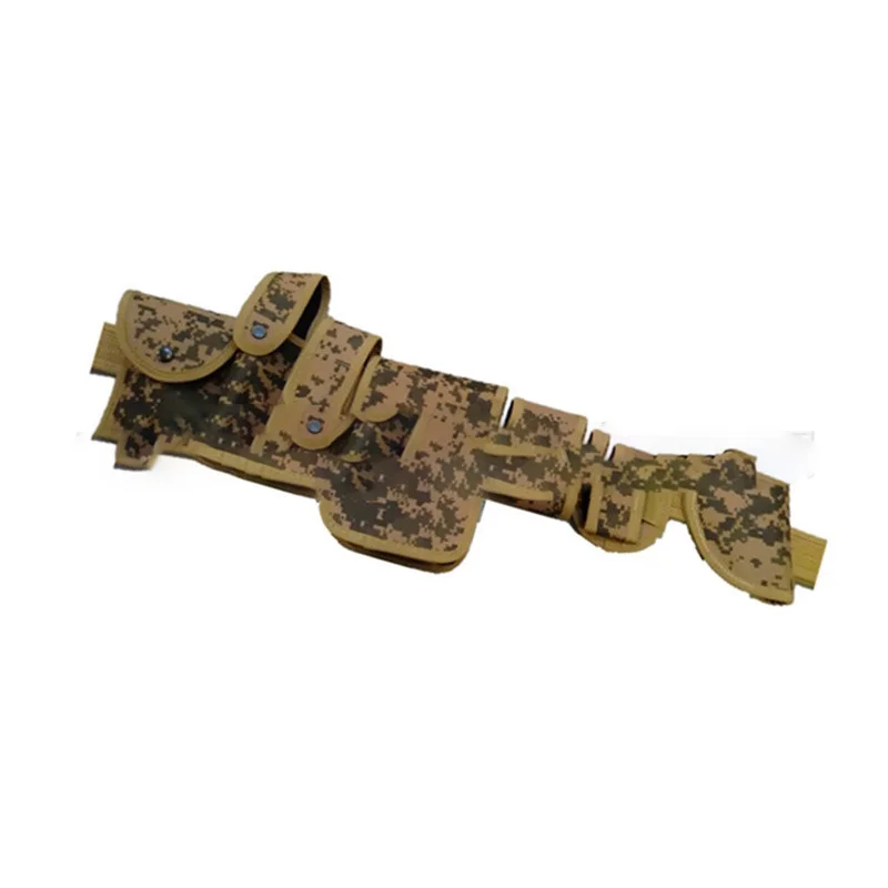 Wear-resistant Camouflage Nylon Oxford Cloth Plastic Buckle Multifunctional Security Belt for Duty Training Belt