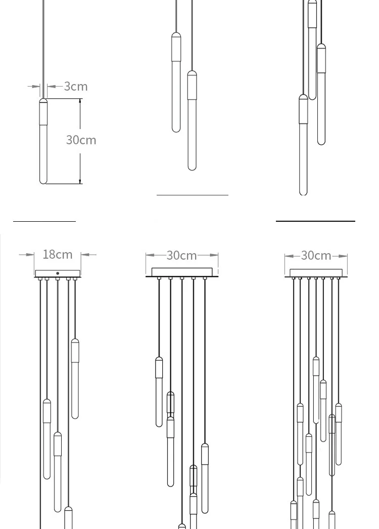 Luxury Modern Chandelier For High Ceilings Lightings For Living Room