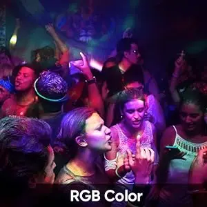 Luz de bola de discoteca rotativa colorida, lâmpada de festa de 7 cores, luz de bola mágica rotativa para decoração de festas de aniversário e natal