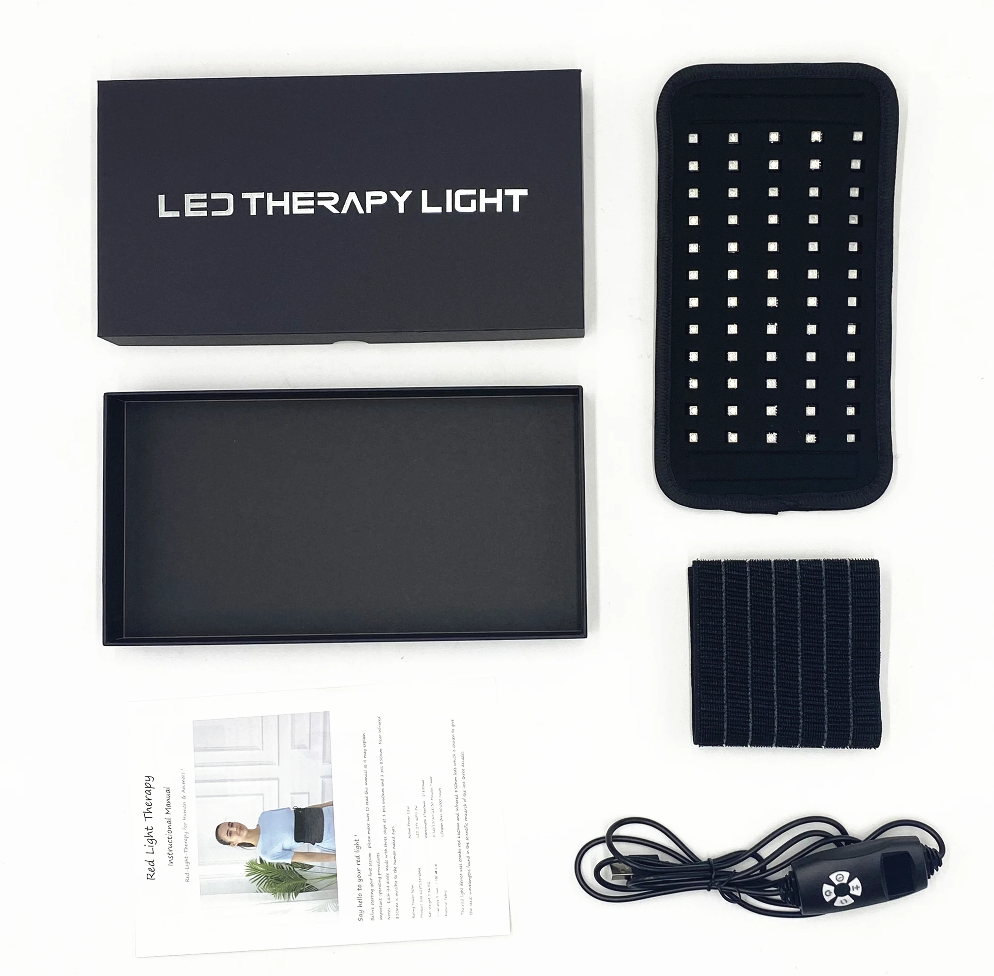 2024 home use 25x13cm mini size portable 660nm 850nm pain relief red light therapy pad supplier