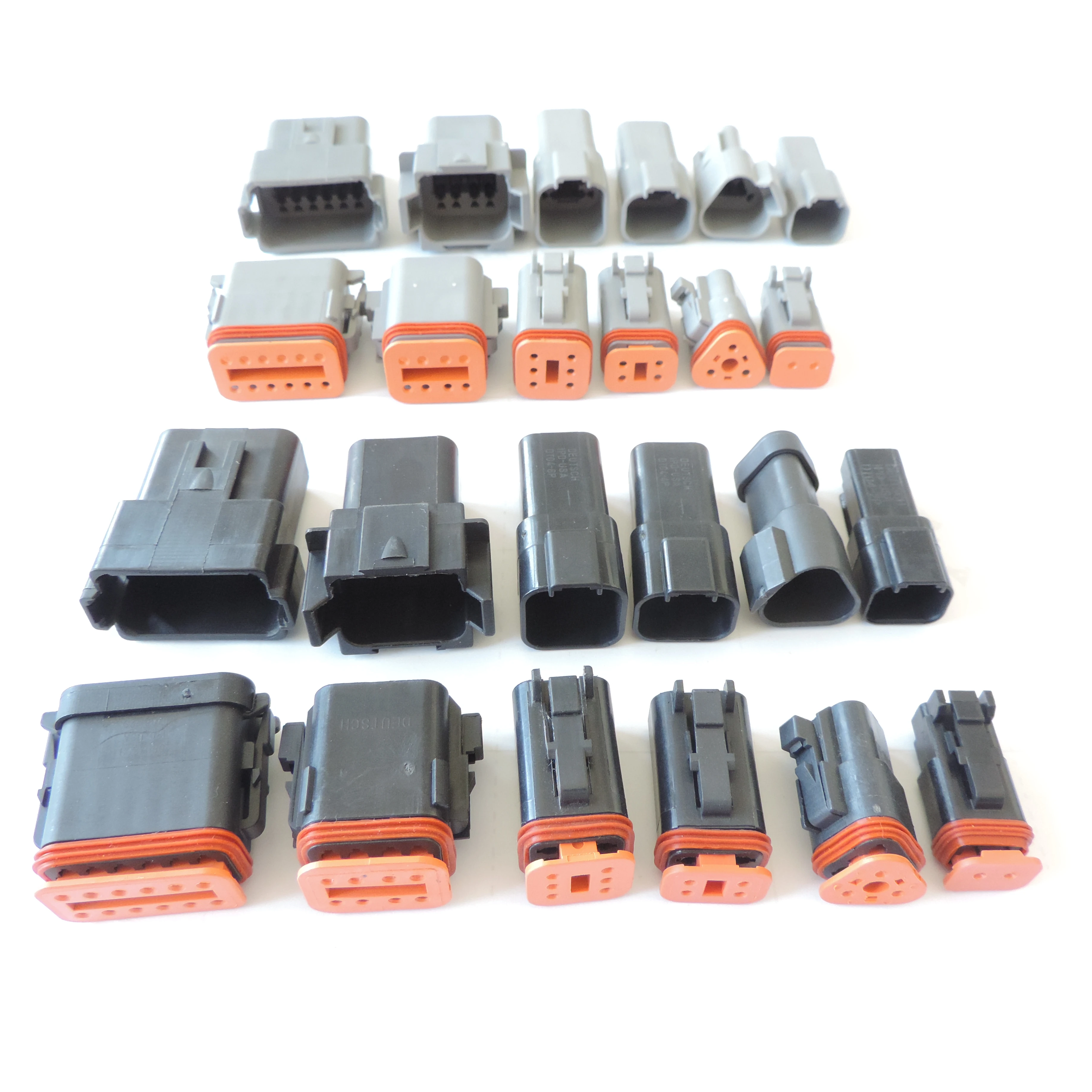 Waterproof Electrical Connector Kit - 2,3,4,6,8,12 Pin Replacement For Deutsch Style
