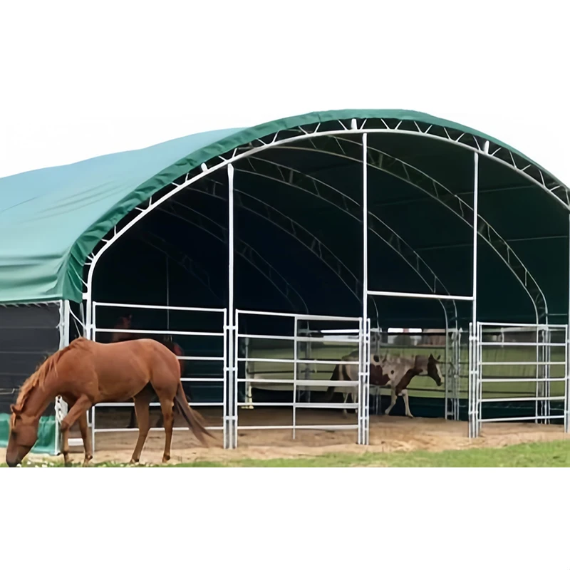 Factory Custom 10x10m Cattle Canopy Animal Livestock Tents Dome Waterproof Fabric Pvc Horse Sheep Tent Shed Shelter for Farming