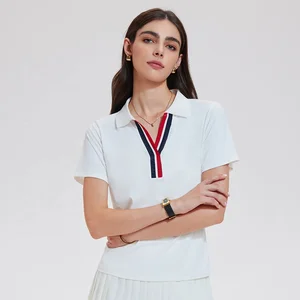 Wholesale Women Polo T-shirts Women's Short-sleeves Golf Dress Tennis Pickleball Polo Tee Golf Shirt