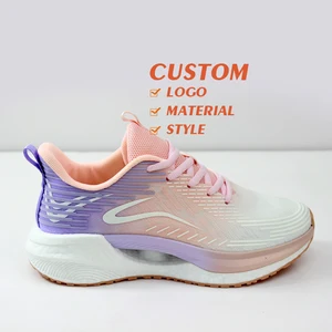 OEM Custom Chunky Sneakers High Quality Women Walking Running Shoes Popcorn Breathable Mesh Platform Ladies Casual Shoes