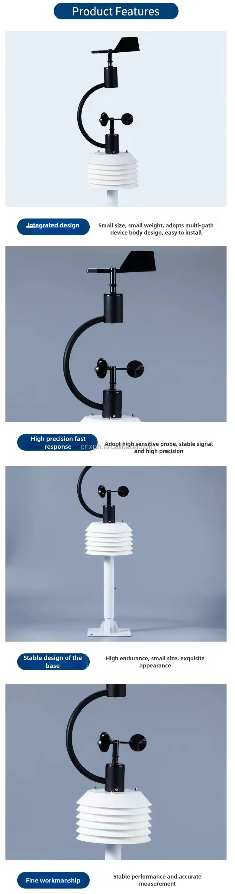 XPH Vehicle-mounted Weather Station PM2.5 Air Quality Sensor Temperature Humidity for Test Customized OEM ODM for Cars Vehicles