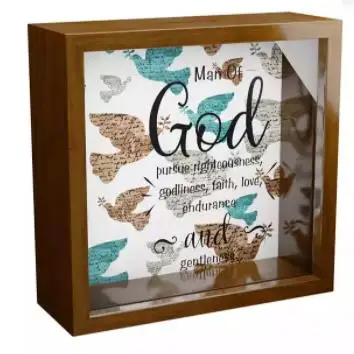 Religious Money Box Alibaba.com: Christian Gifts for Men, Wood Shadow Box, Religious Wall ...