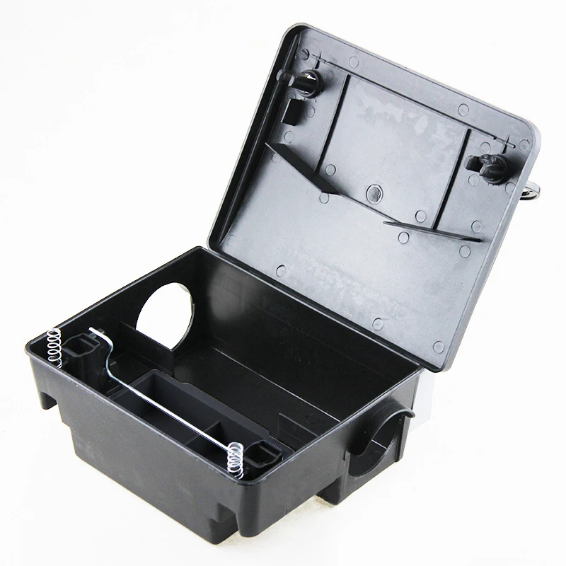 Wholesale Plastic Mice Control Station Trap Black Mouse Bait Box Rodent