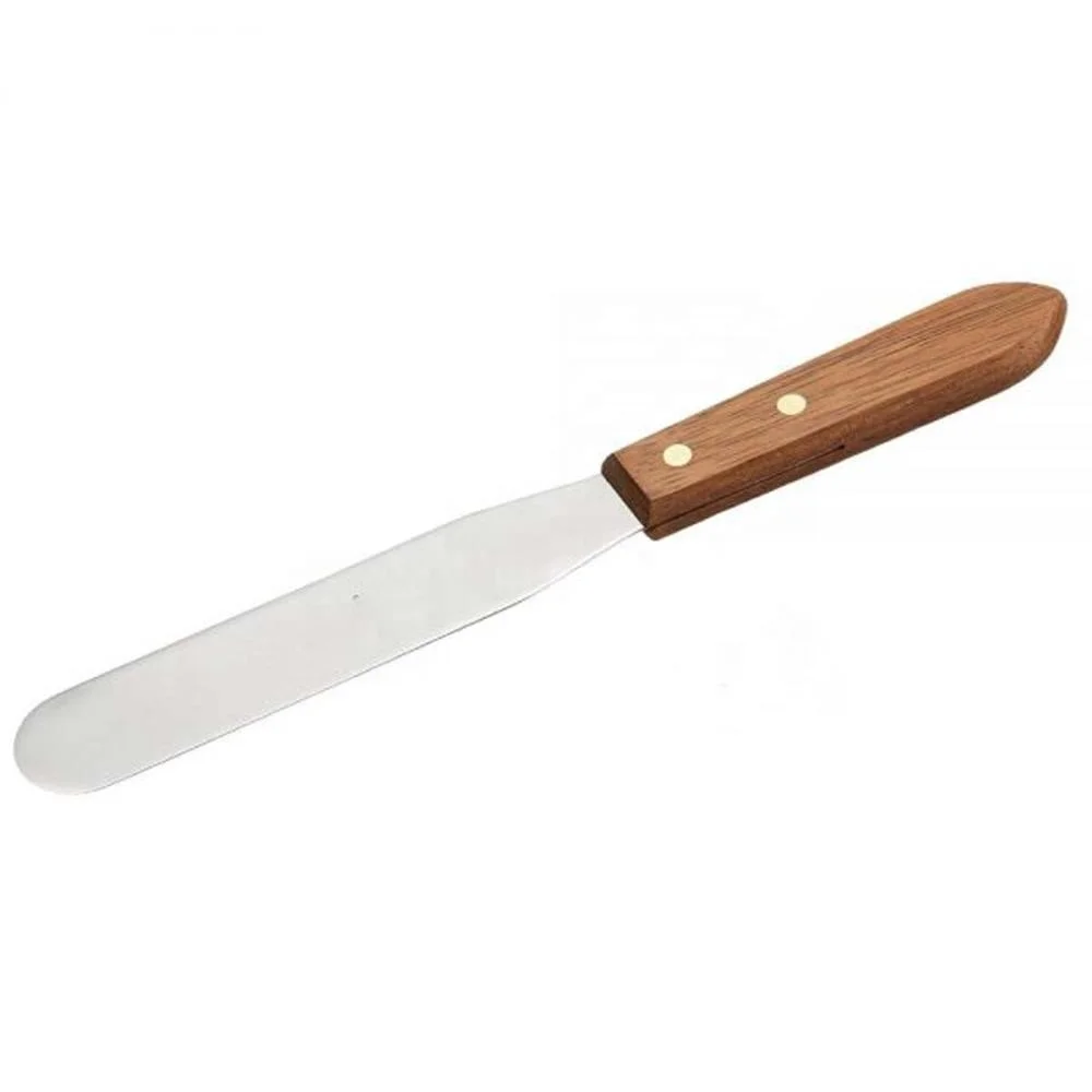 Metal Waxing Spatula Wooden Handle Waxing Strip Wooden Spatula for Waxing Silicone Makeup Spatula