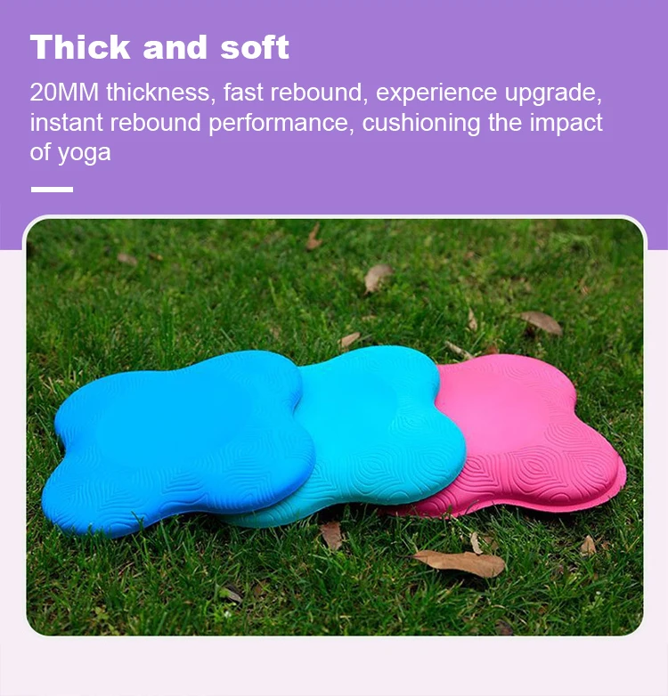Factory Price 2 Packs Yoga Knee Pad Stackable Yoga Cushions Extra Thick