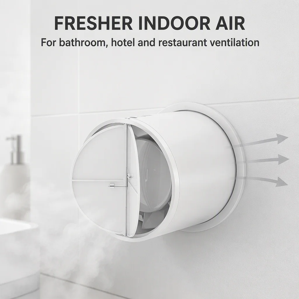 Mounted Bathroom Air Extractor, Wall, Inline, Centrifugal - detail 2