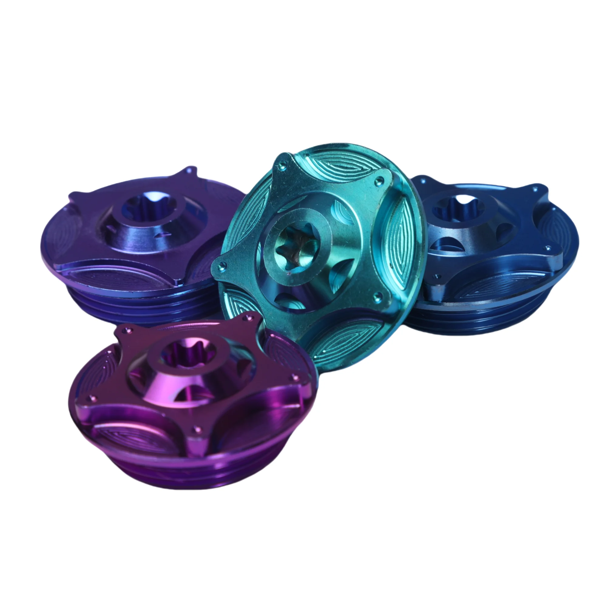 Factory Wholesale Titanium Alloy Motorcycle Modified Custom Workpiece M31/M36 Bolts Fasteners and Oil Cap Nut