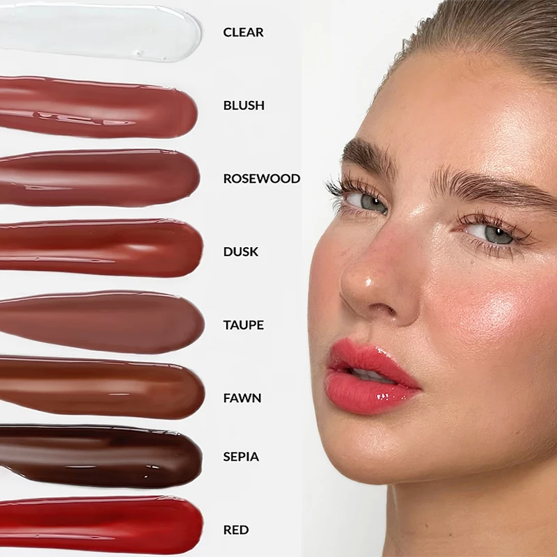 Free Sample Private Label Moisturizing Lip Plumping Lipgloss Cosmetics Wholesale Long Lasting Non Sticky Shiny Pure Lip Gloss