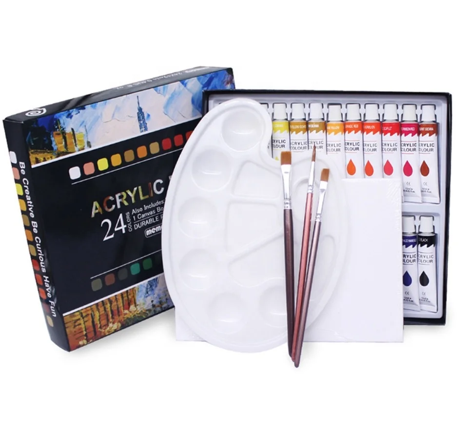 Acheter Set de 12 tubes de peinture acrylique En ligne – La Petite Epicerie