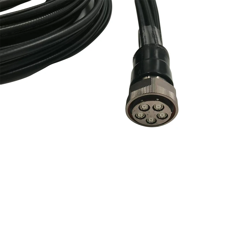 5 Ports 1/4'' MQ Multiport Rf Coaxial Connector Jumper Cable Assembly with Interface MQ5 Connector to 4.3/10 Male Connectors