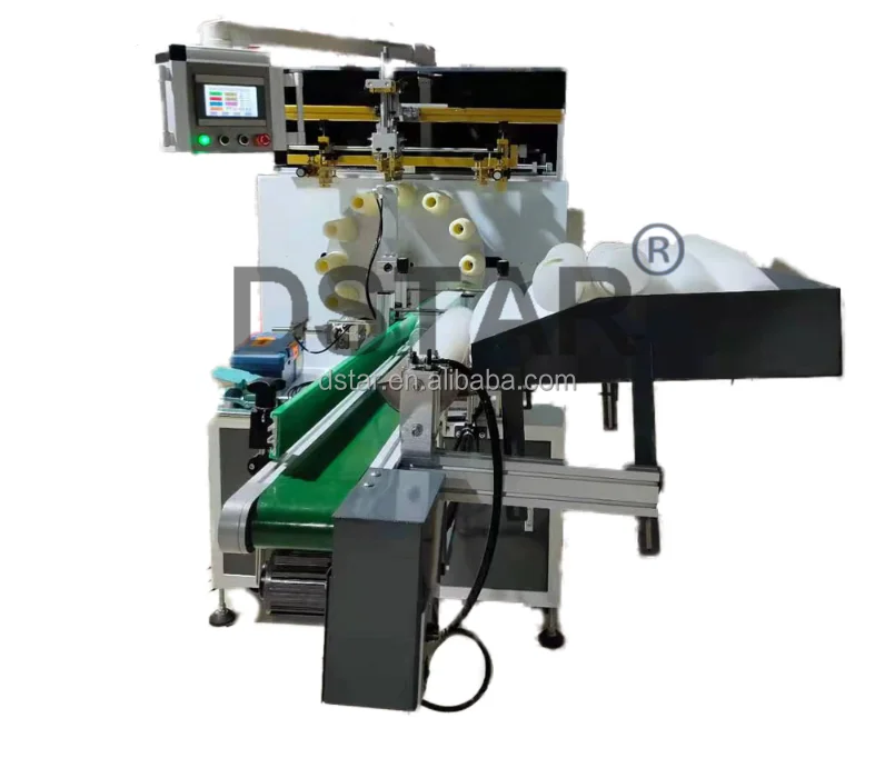 Disposal Paper Cup Automatic Screen Printing Machine Coffee Cup Logo