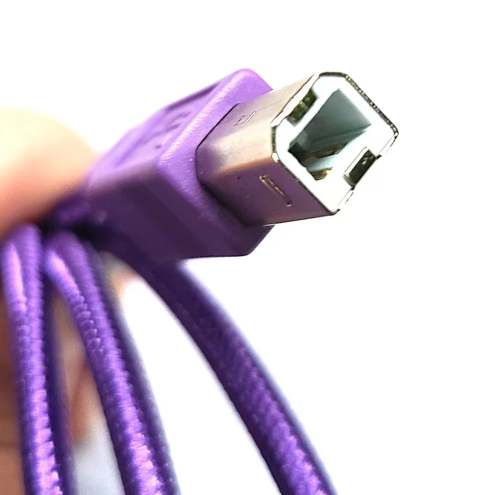 Customized USB B 20 Printer Cable Nylon Braided