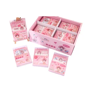 Wholesale Cute A7 Softcover Paper Spiral Notebook Notepad in display box with Stylish Design for gift promotion