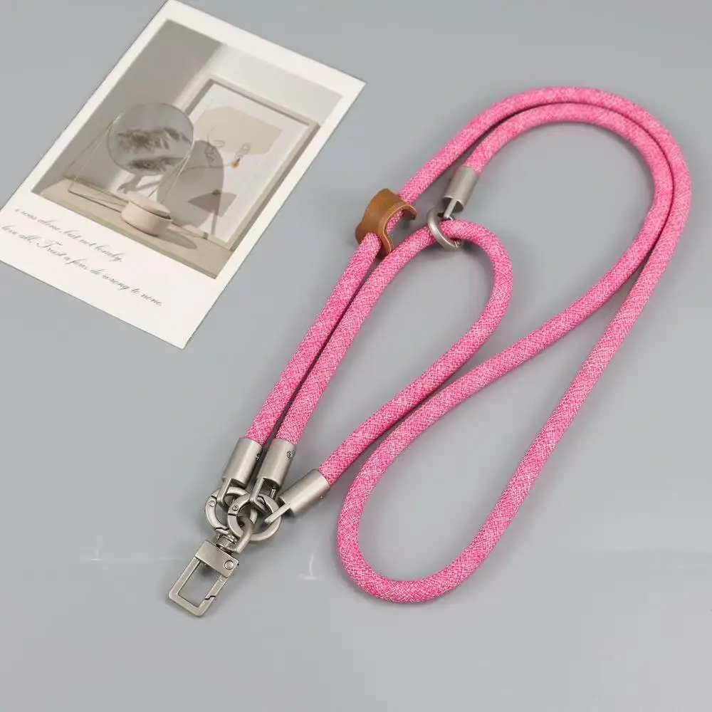 Multi-functional Adjustable Phone Lanyard Detachable Neck Cord Lanyard Strap Carabiner Pendant with Card for Mobile Key Colors