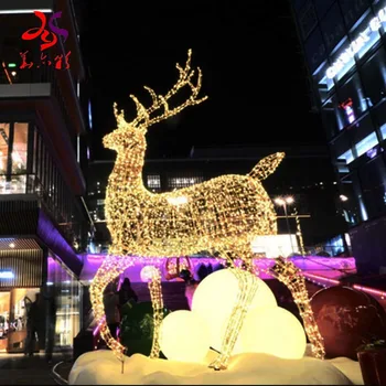led christmas light decoration 3d reindeer figures