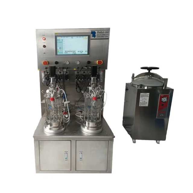 EU standard High quality Laboratory Mechanical Stirring Glass Bioreactor BLBIO-5GJA-2