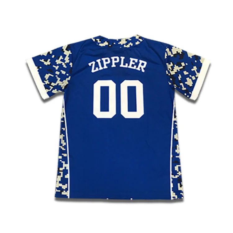 Camiseta de béisbol personalizada con estampado de camuflaje con nombre y  número de equipo personalizados, camisas con botones para uniforme de