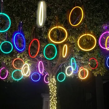 Led luminous circle wishing around the city street outdoor waterproof trees festival lighting lights modeling lights