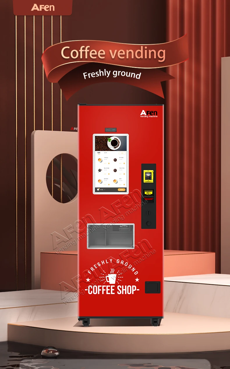 Afen Highend Quality Coffee Vending Machine Fresh Ground Coffee