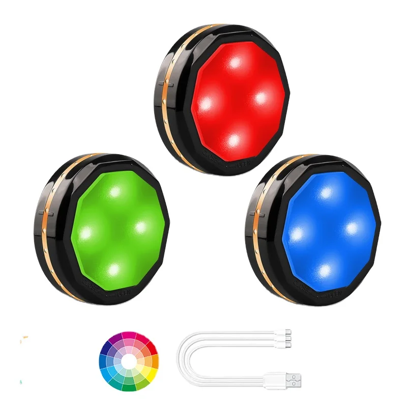 Wireless Remote Control RGB Atmosphere Light Charging Entrance Bedroom Eye protection Cabinet Light Small Night Light