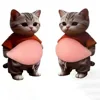 Par de gatos de manga corta.