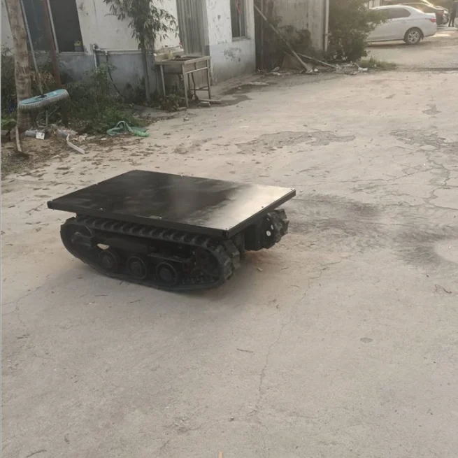 RC Remote Control Underwater Dredging Crawler Robot Rubber Tracked Carriers Undercarriage Platform