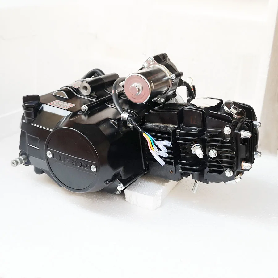 LiFan 125cc Horizontal Engine 3+1 Reverse Gear Automatic Clutch Electric and Kick Start for ATV Go Kart Using