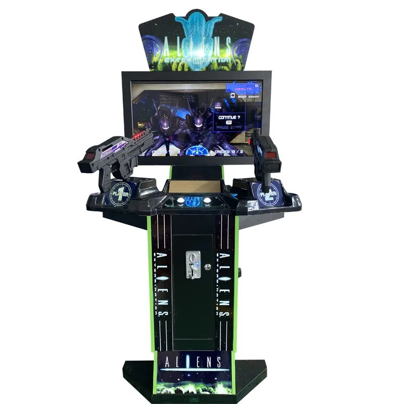 Ultra Firepower 42 LCD 3-in-1 Video Simulator Kids' Arcade Shooting Gun Game Machine LED Electronic Coin Coin Operated Games